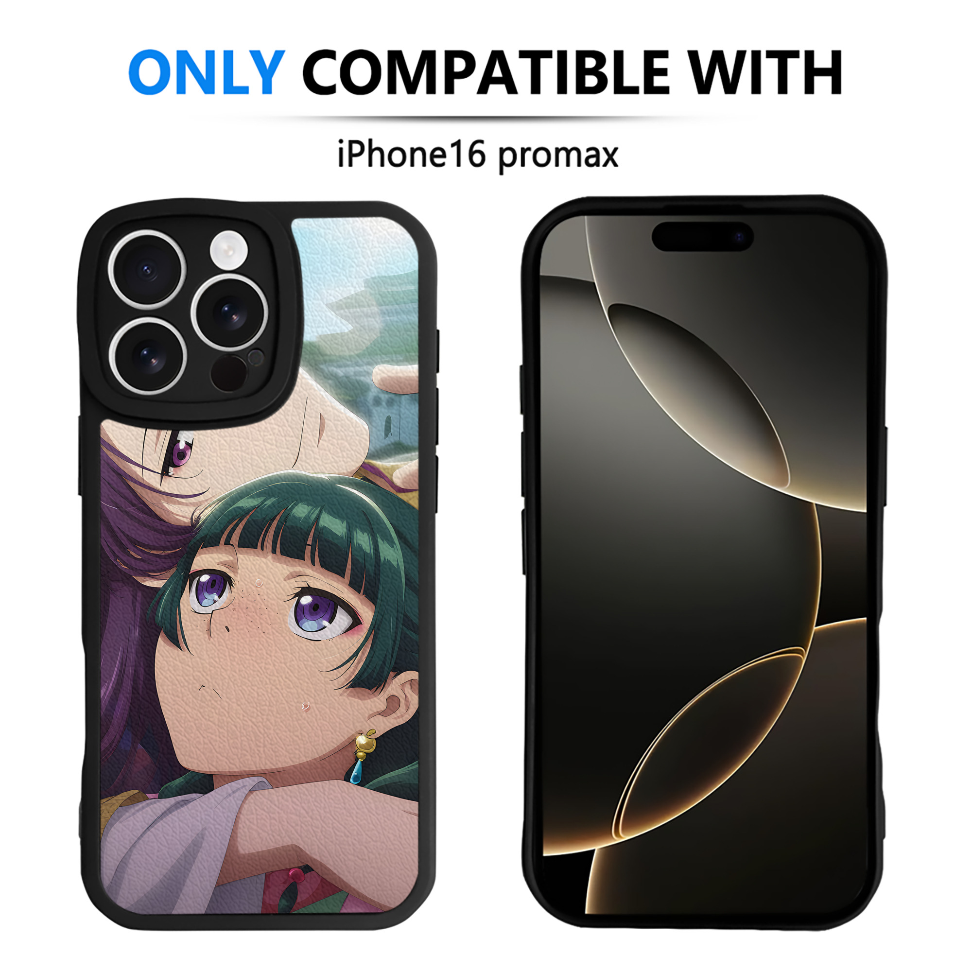 （画像用） 薬屋のひとりごと The Apothecary Diaries 【iPhone 16シリーズ対応】シリコンスマホケース（レザー調） 材質：シリコン